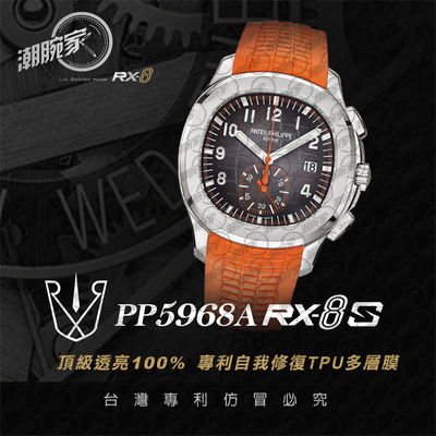 RX-8手表贴膜适用于百达翡丽PP5968A 外表圈表盘表扣