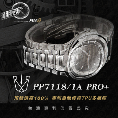 RX-8手表贴膜适用于百达翡丽PP7118/1A 外表圈表盘表扣