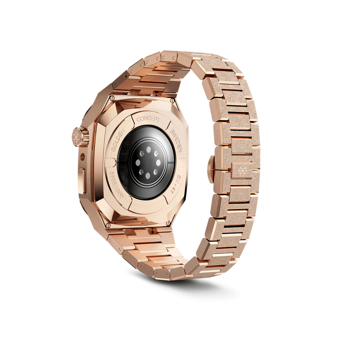 GOLDEN CONCEPT玫瑰金色镶彩钻适用iwatch7/8/9表壳