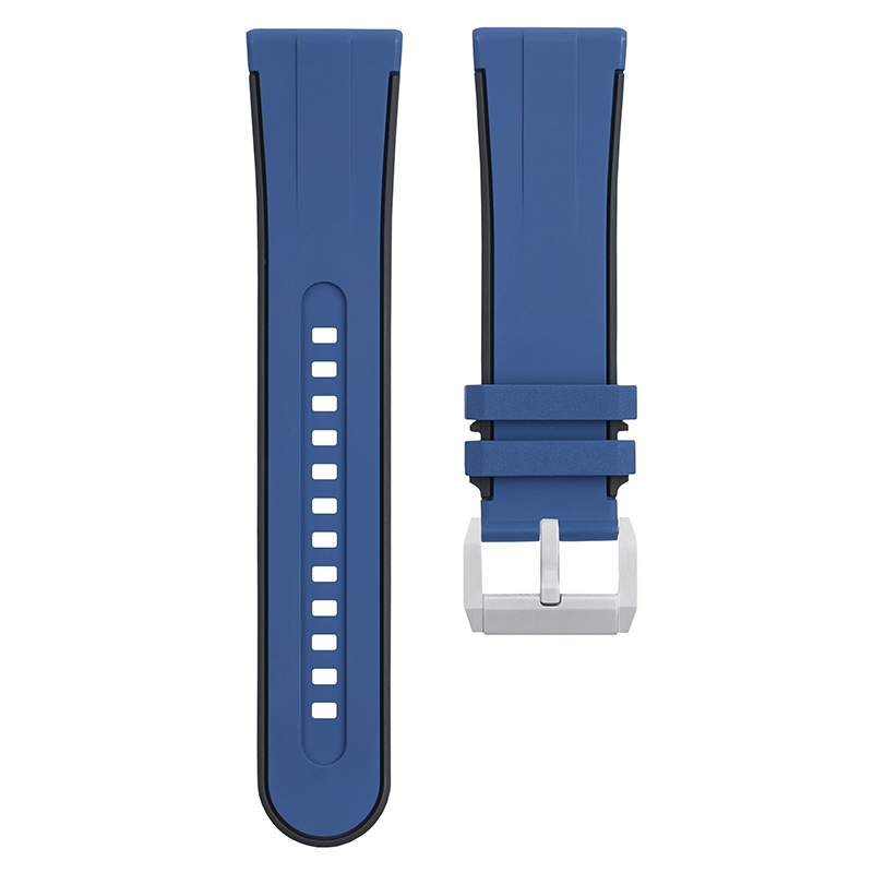 Vagenari维瑞亚双色平头通用橡胶表带23mm