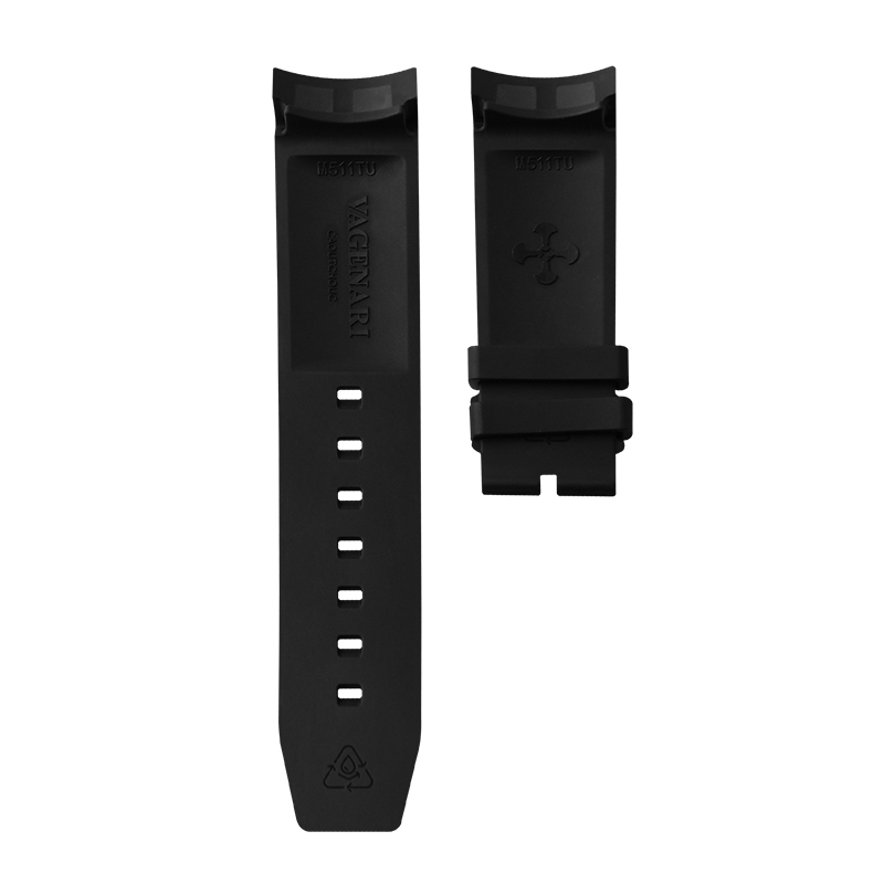 维瑞亚橡胶表带适用于碧湾青铜43mm M79250