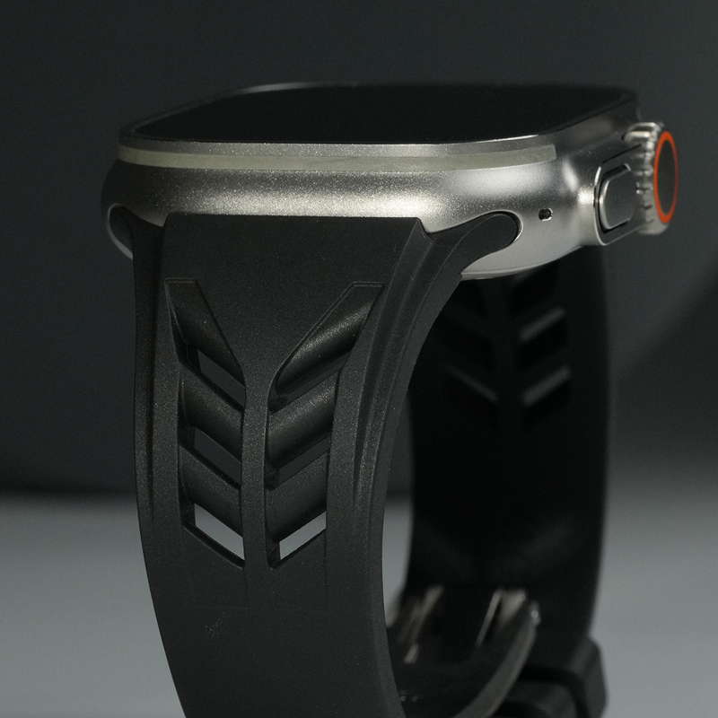维瑞亚橡胶表带 鲨鱼腮 适用于苹果手表Apple Watch 44/45/49mm