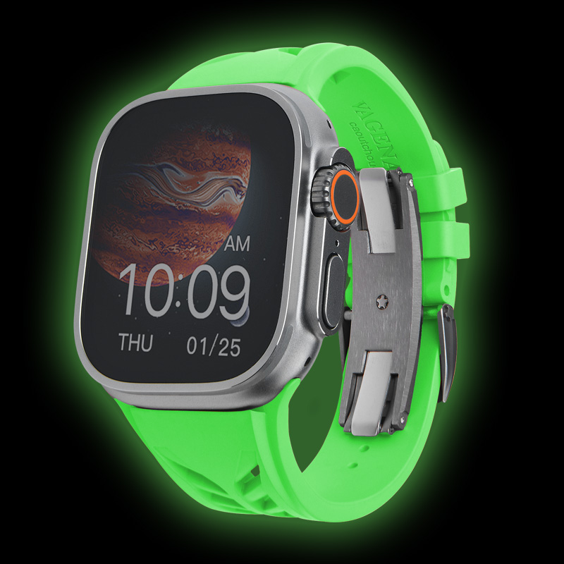 维瑞亚橡胶表带 鲨鱼腮 适用于苹果手表Apple Watch 44/45/49mm