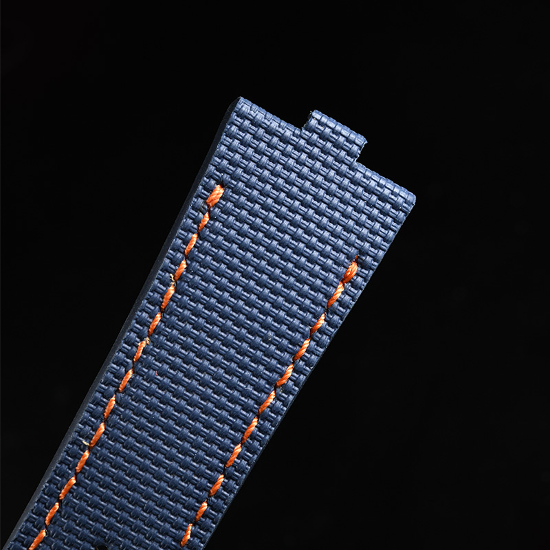 维瑞亚橡胶布纹/牛皮表带适用于纵横四海4500V.5500V.7900V