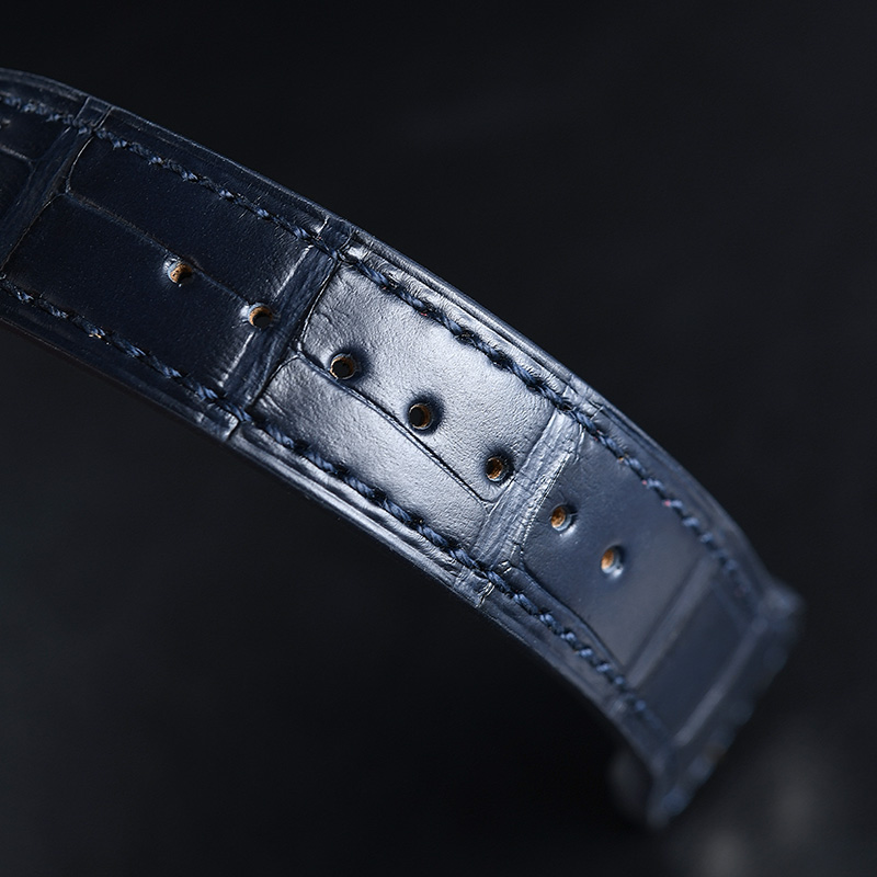 维瑞亚美洲鳄鱼皮表带适用于万国大飞46mm
