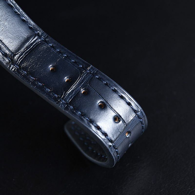 维瑞亚美洲鳄鱼皮表带适用于万国大飞46mm