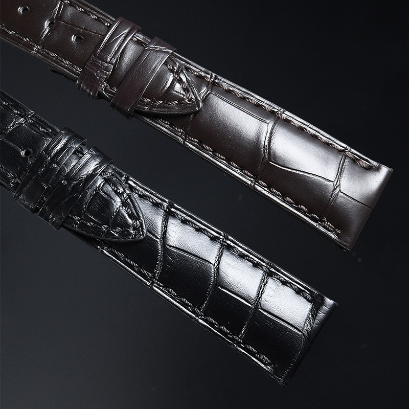 维瑞亚鳄鱼皮表带适用宝珀经典系列38mm