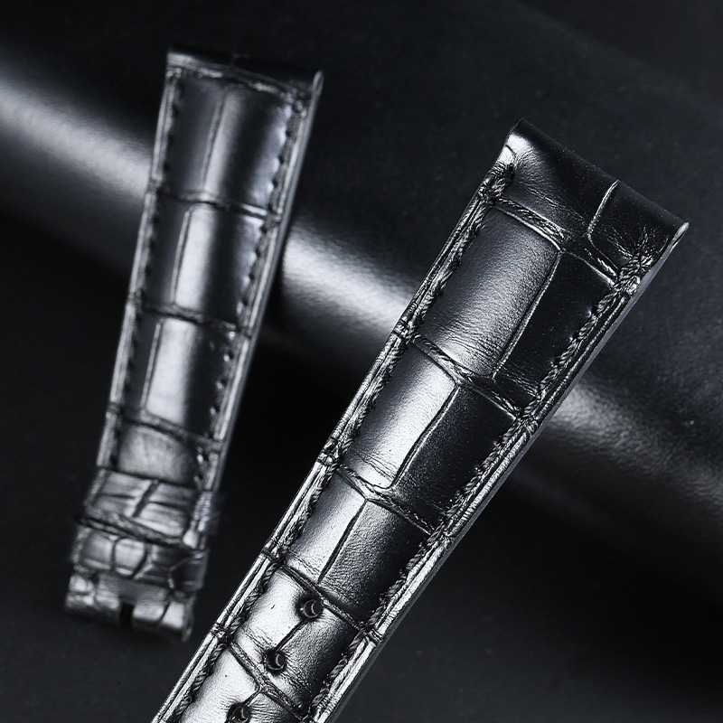 维瑞亚鳄鱼皮表带适用宝珀经典系列38mm