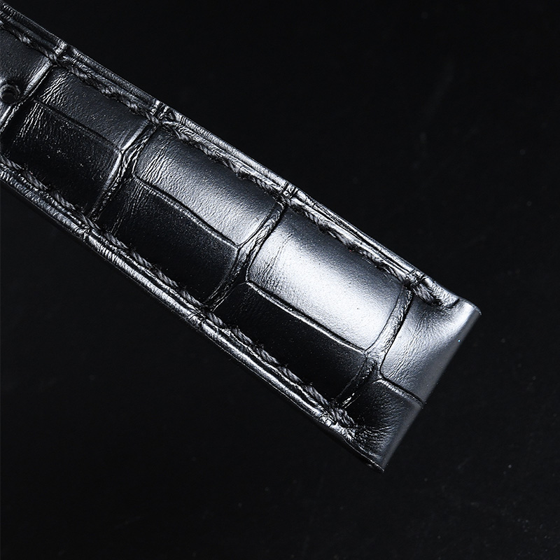 维瑞亚鳄鱼皮表带适用宝珀经典系列38mm